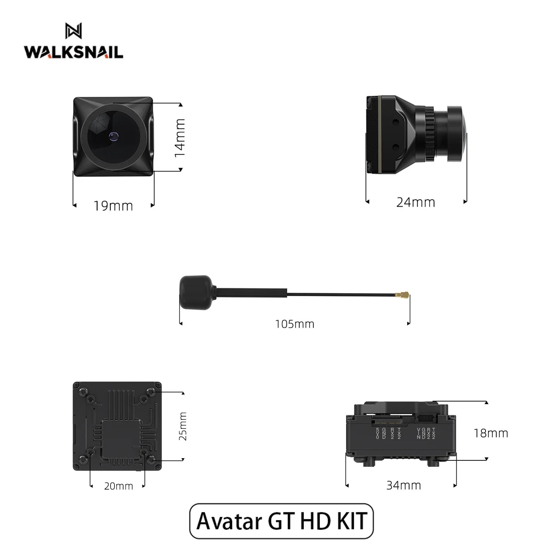 Walksnail Avatar GT HD KIT 2W  - Walksnail Avatar Hd Pro Kit reseña y precio