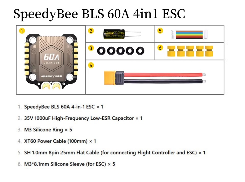 SpeedyBee F4 F405 V4 55A BLS 3 - Speedybee F405 V4 Bls 55A Stack reseña y precio